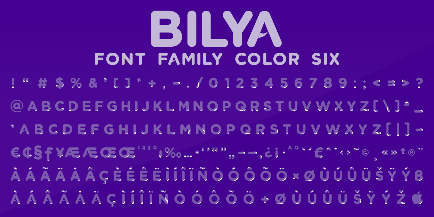 Example font Bilya Layered #15
